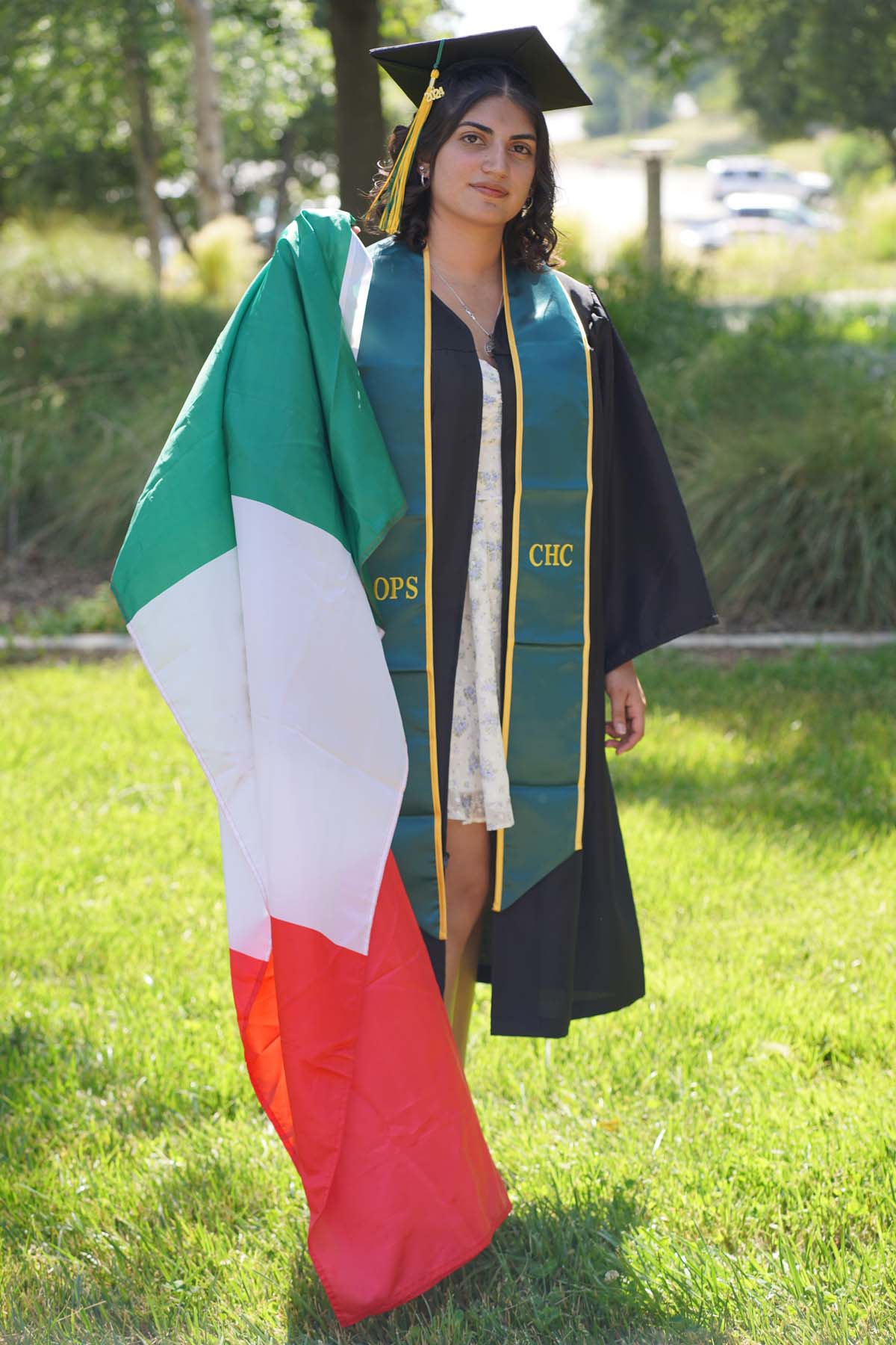 Graduates prepare for CHC Commencement 2024.
