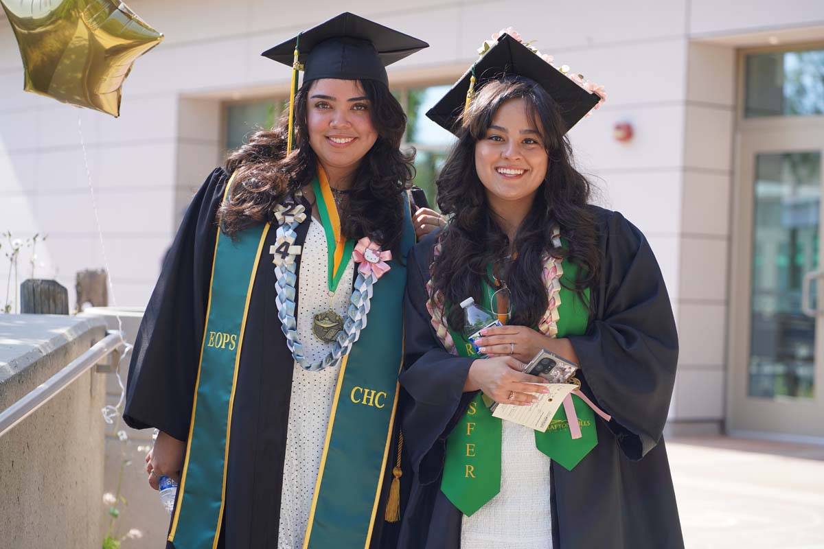 Graduates prepare for CHC Commencement 2024.