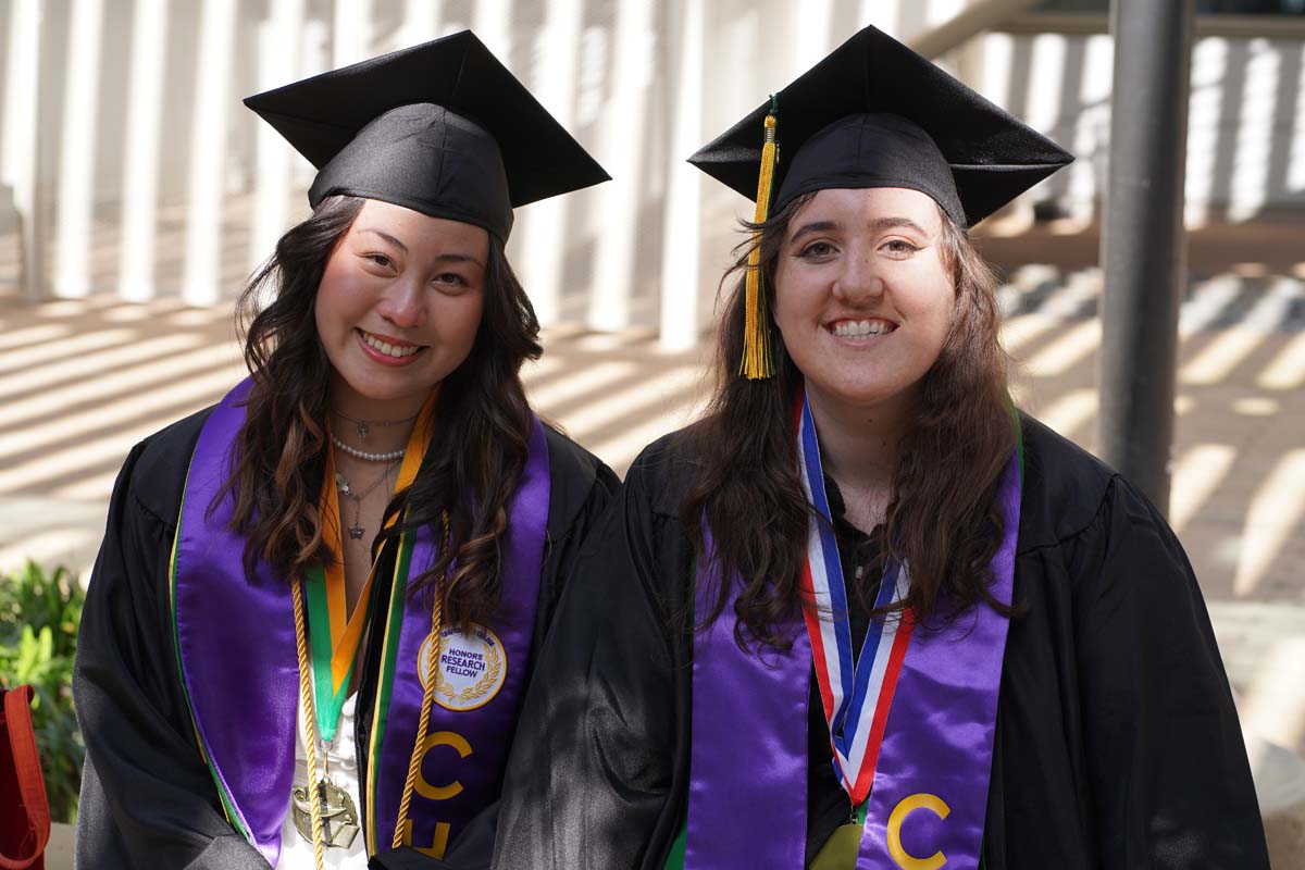 Graduates prepare for CHC Commencement 2024.
