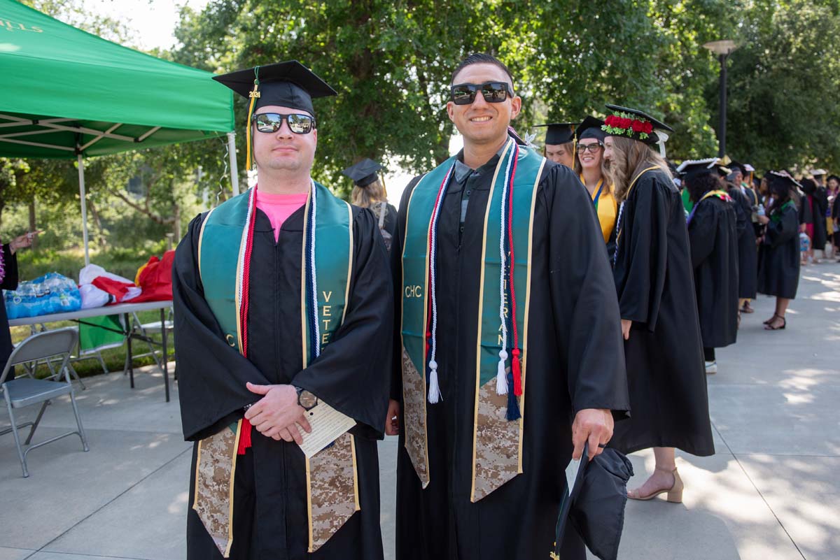 Graduates prepare for CHC Commencement 2024.