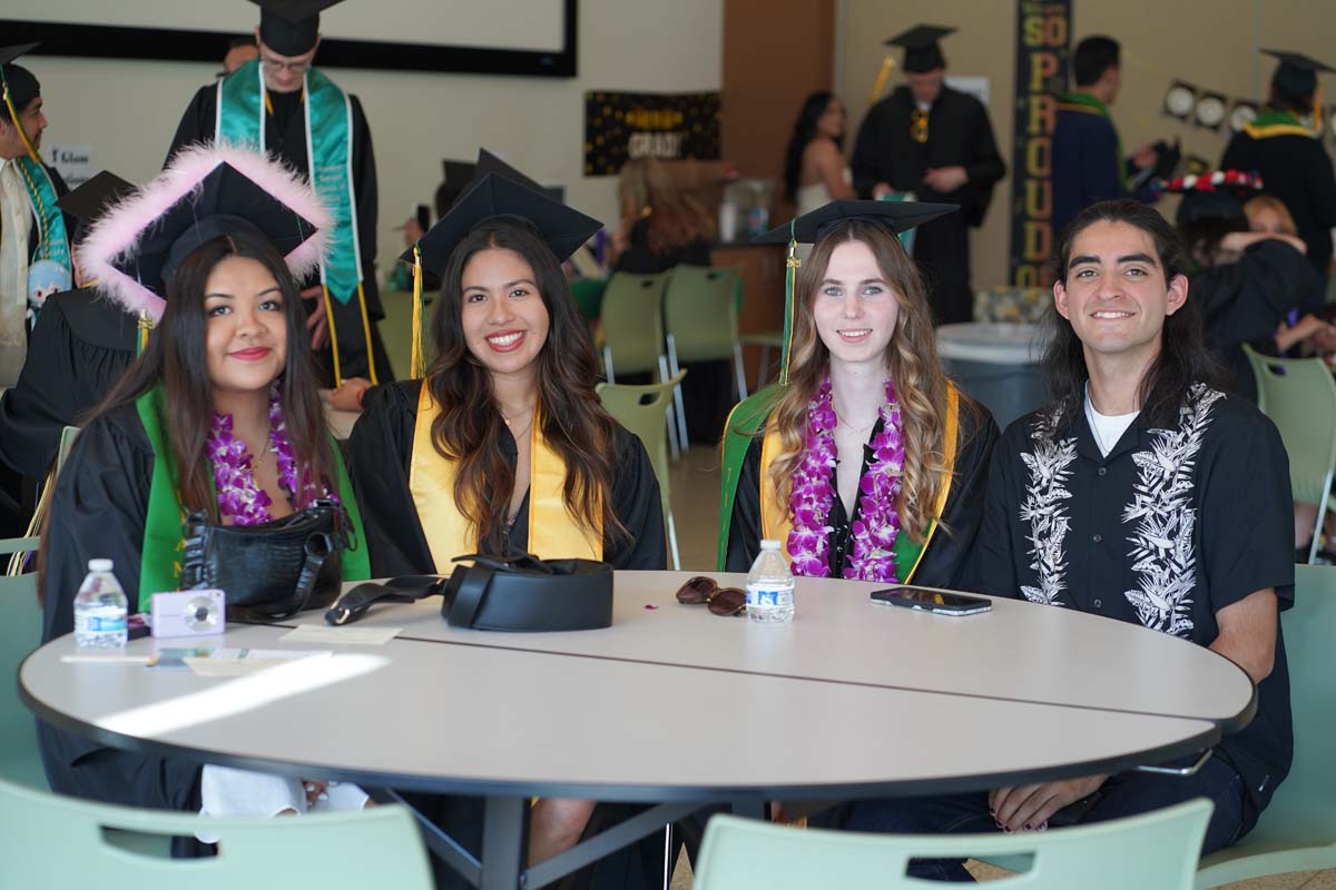 Graduates prepare for CHC Commencement 2024.
