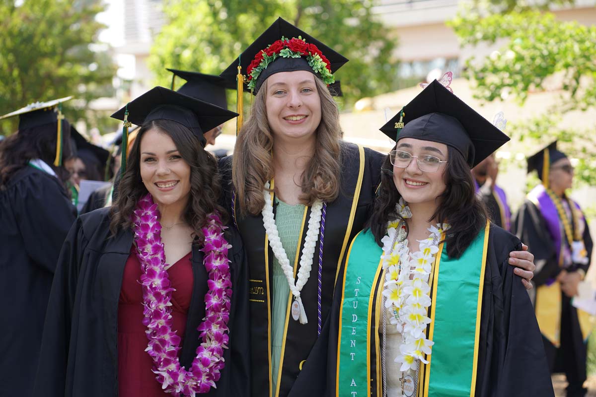 Graduates prepare for CHC Commencement 2024.