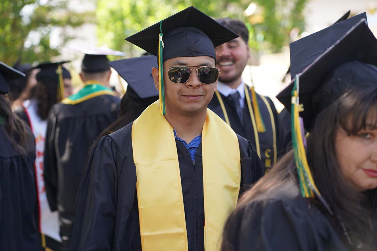 Graduates prepare for CHC Commencement 2024.