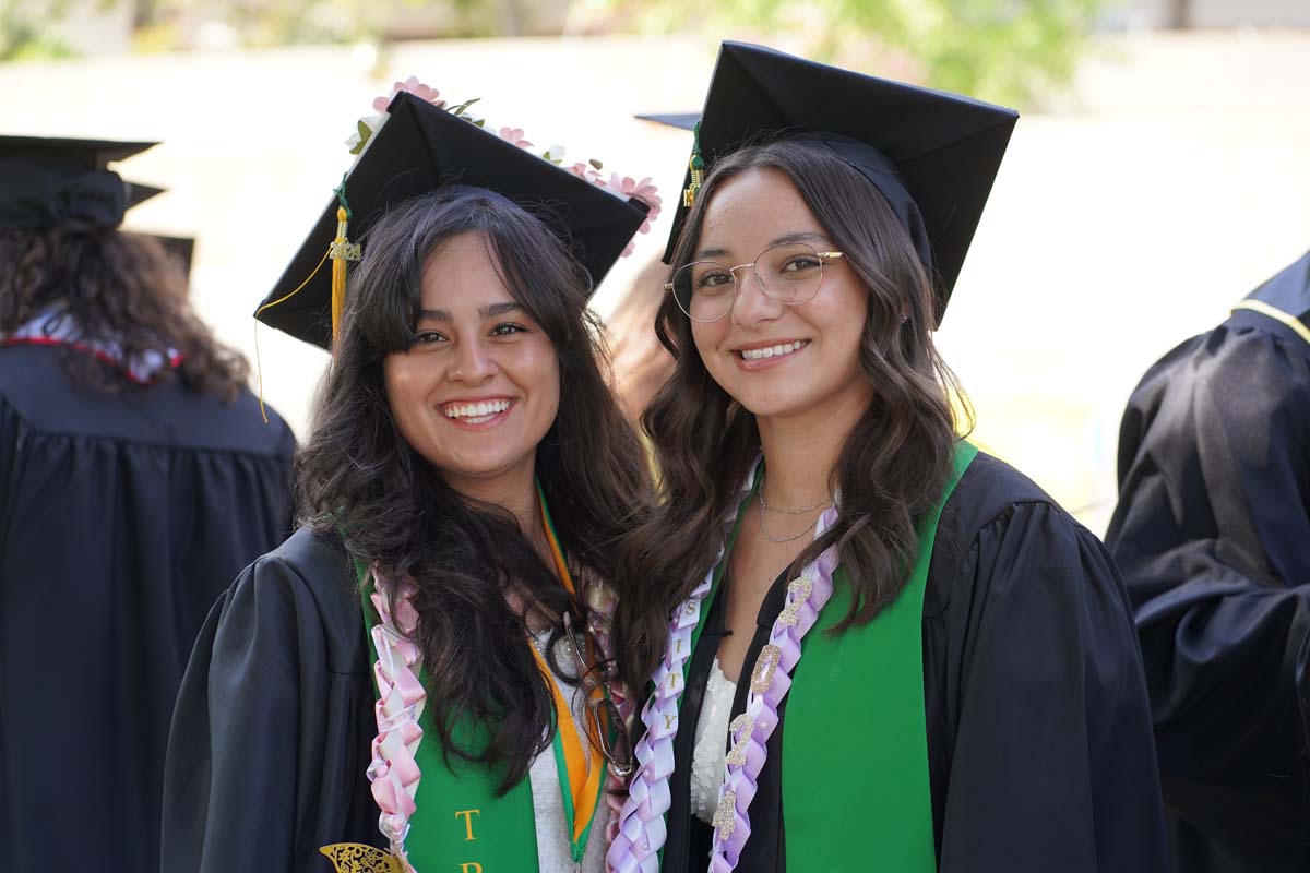 Graduates prepare for CHC Commencement 2024.