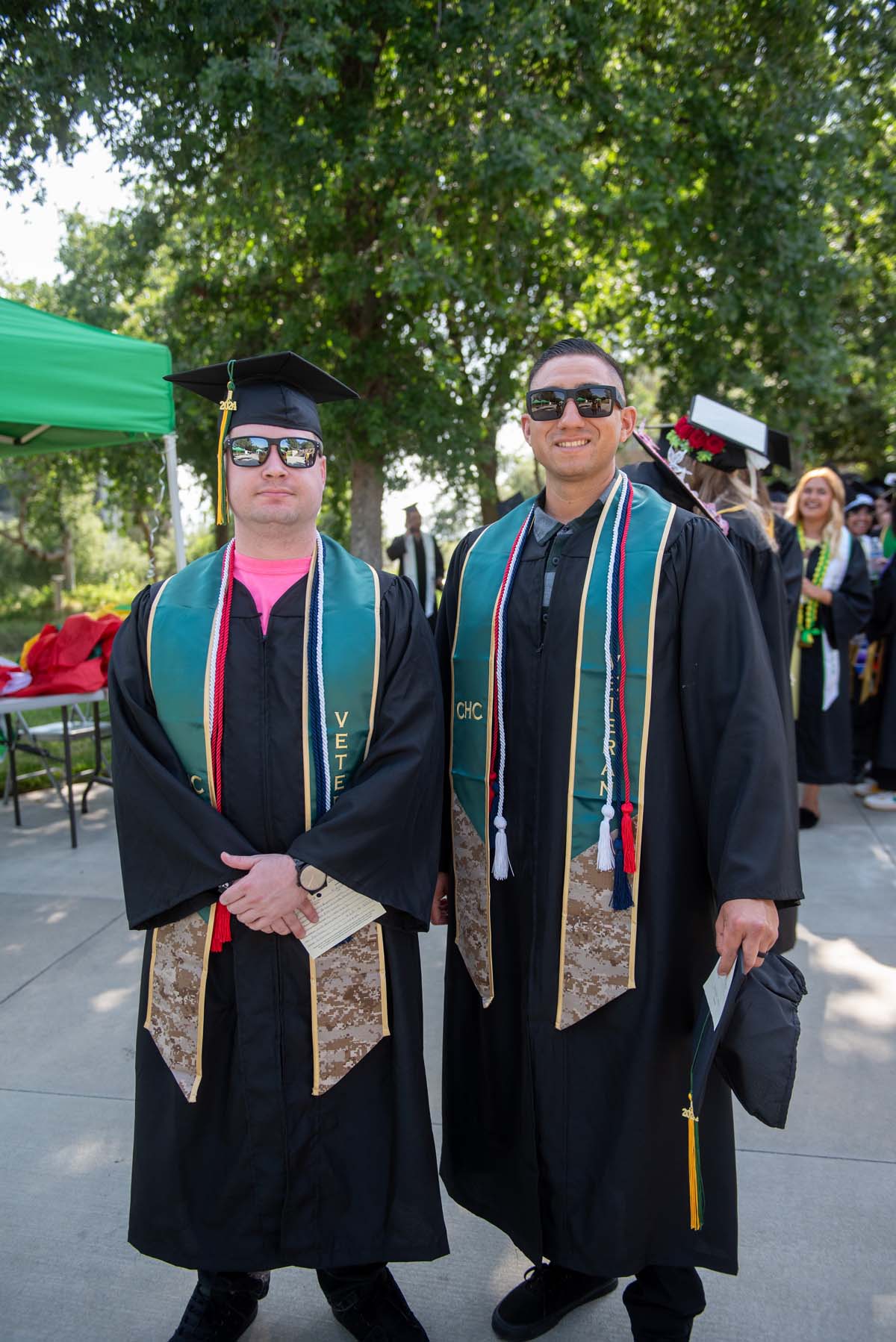 Graduates prepare for CHC Commencement 2024.