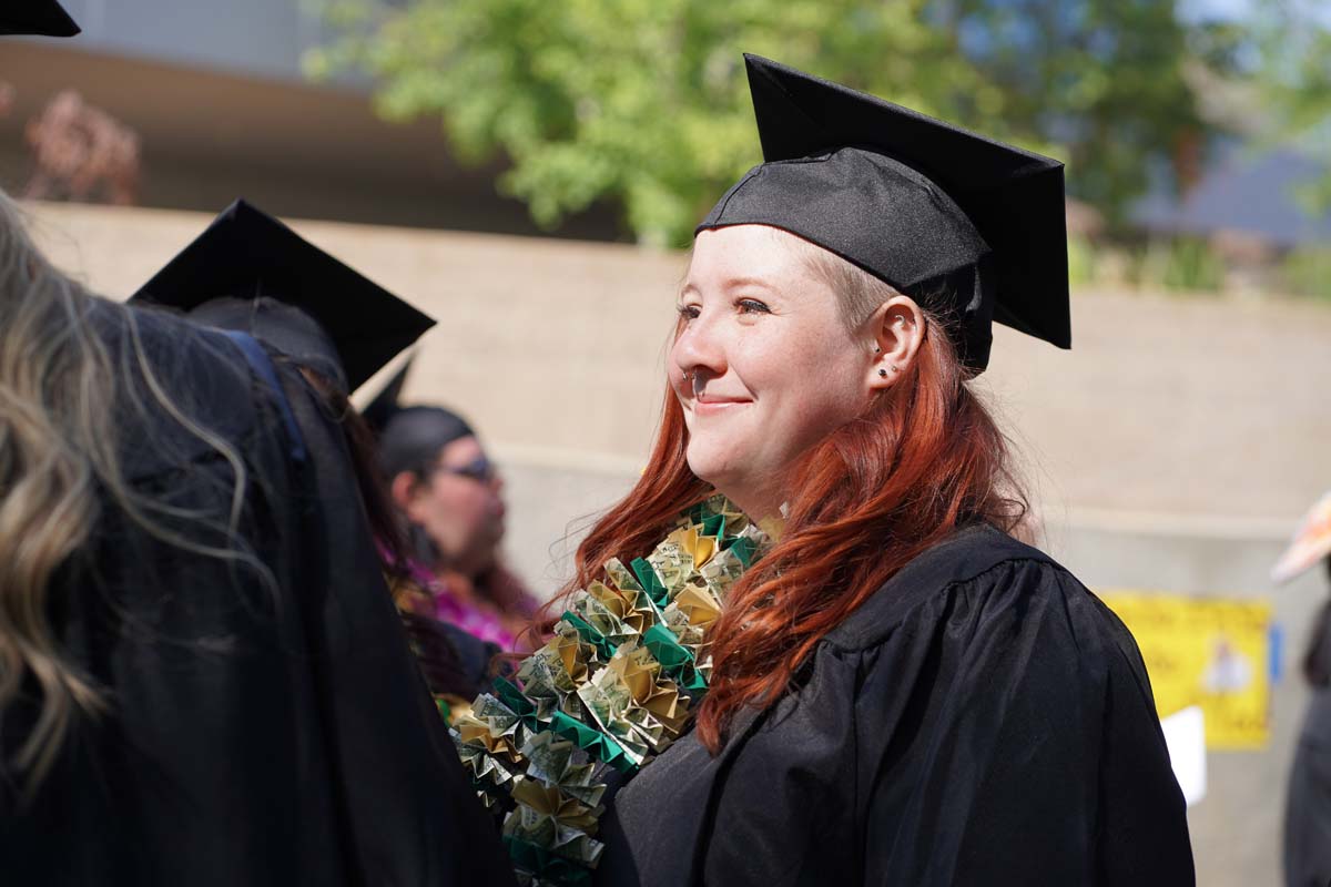 Graduates prepare for CHC Commencement 2024.