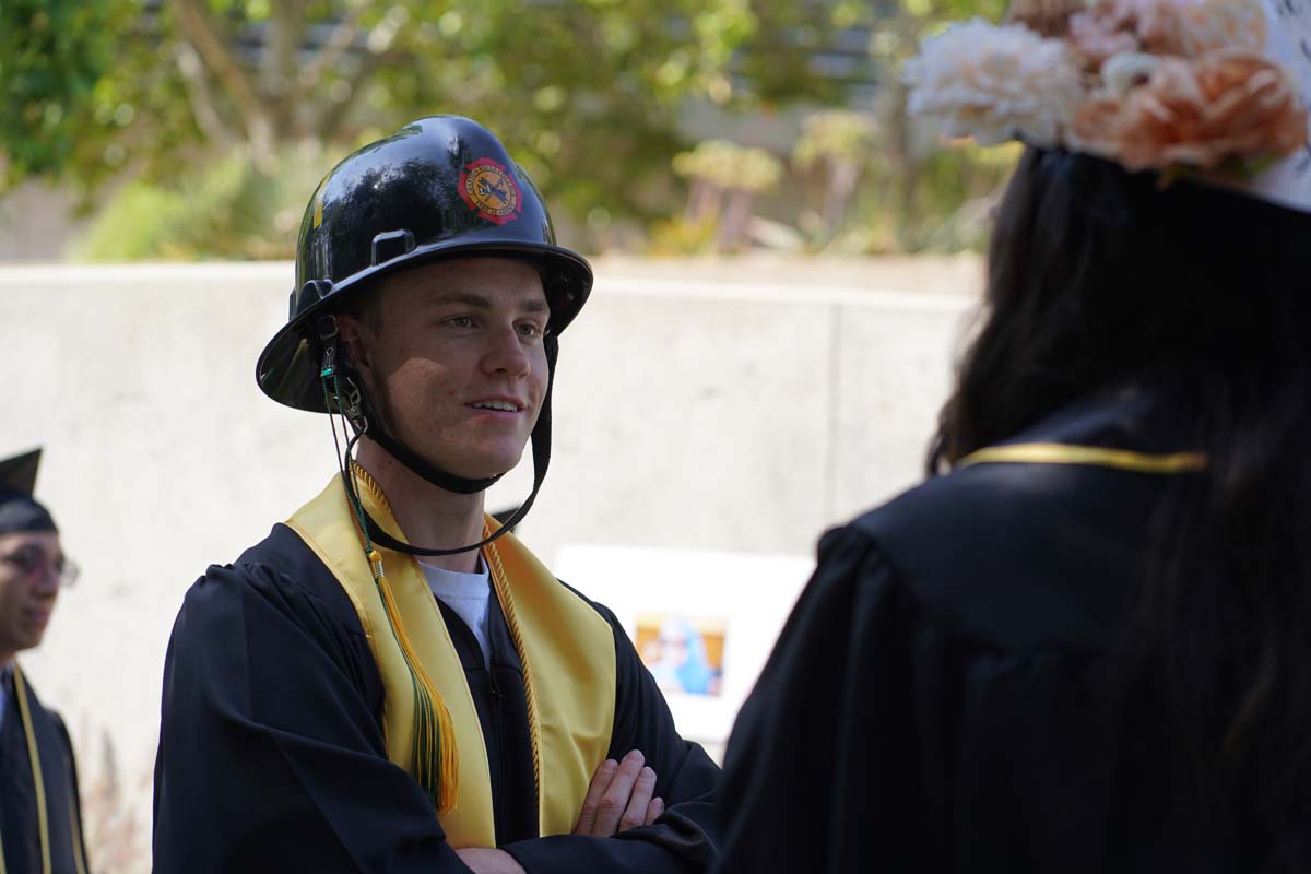Graduates prepare for CHC Commencement 2024.