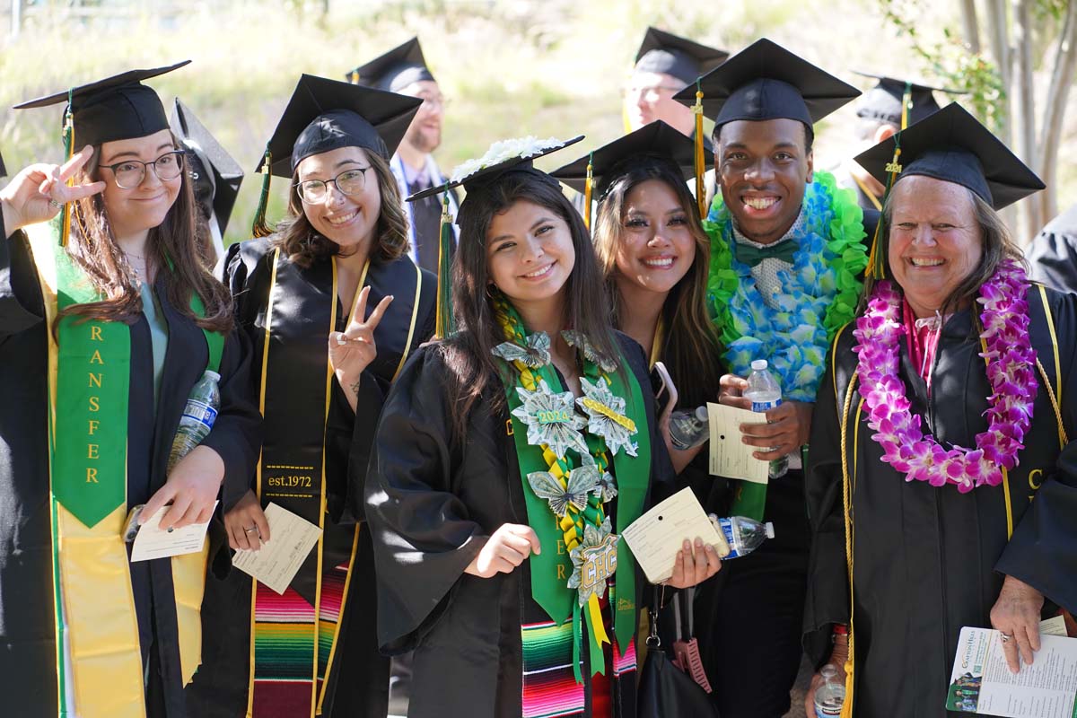 Graduates prepare for CHC Commencement 2024.