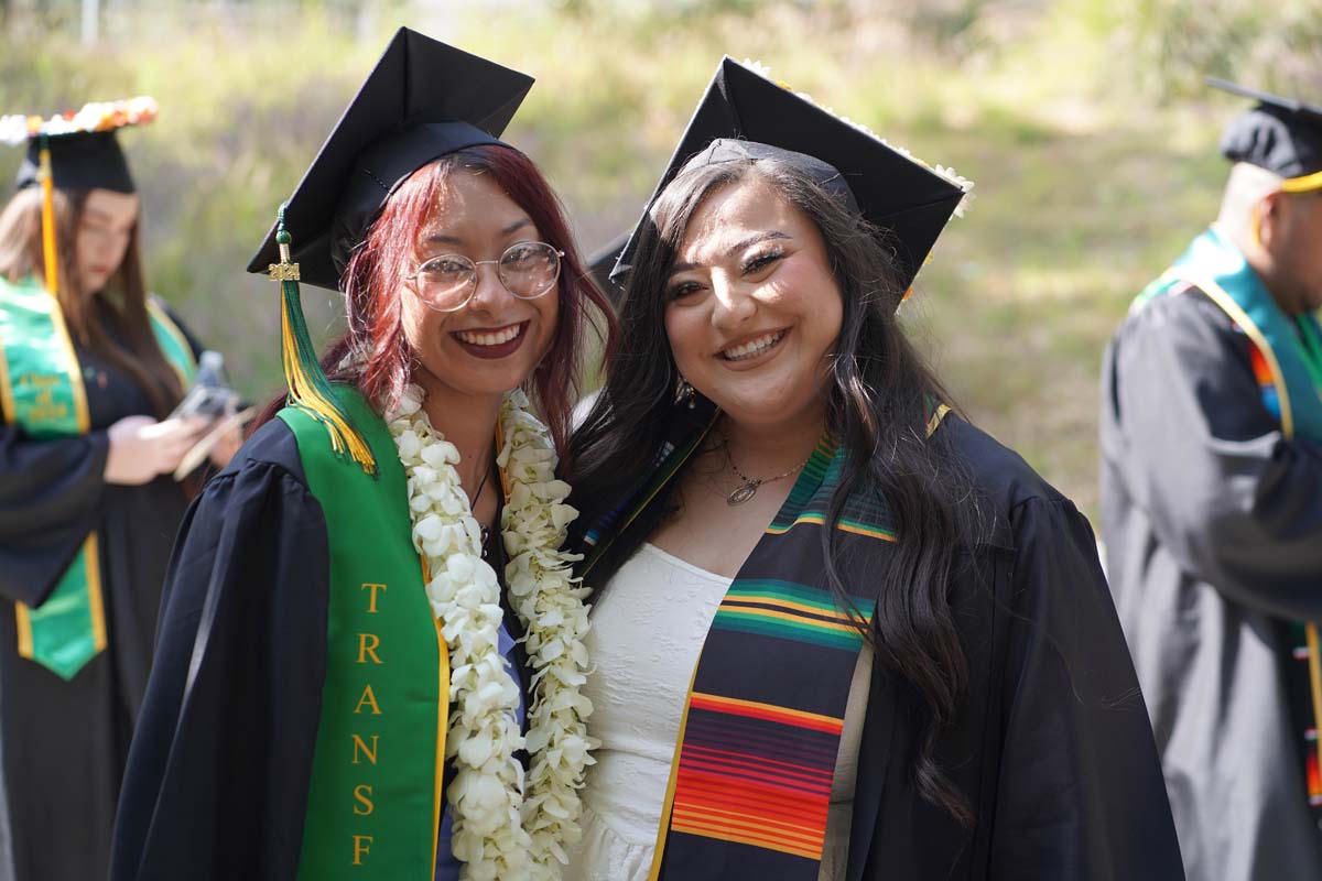 Graduates prepare for CHC Commencement 2024.
