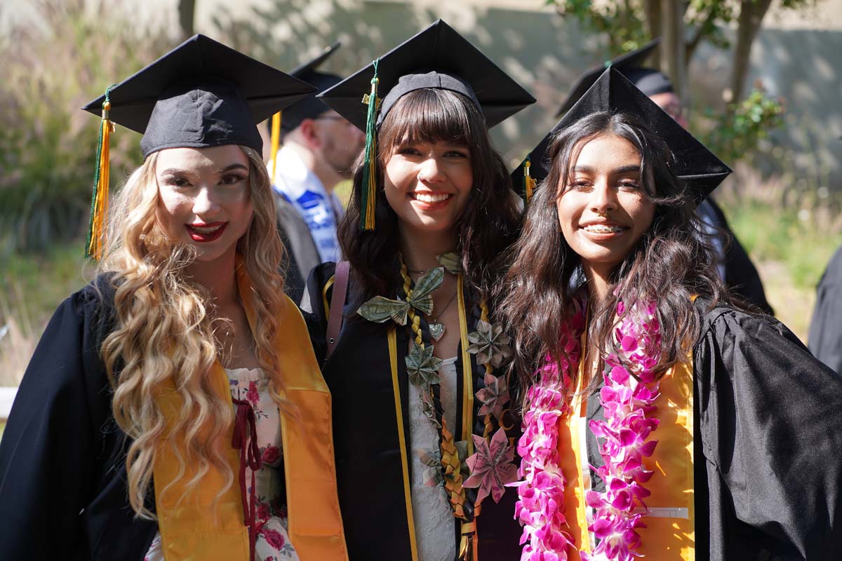 Graduates prepare for CHC Commencement 2024.