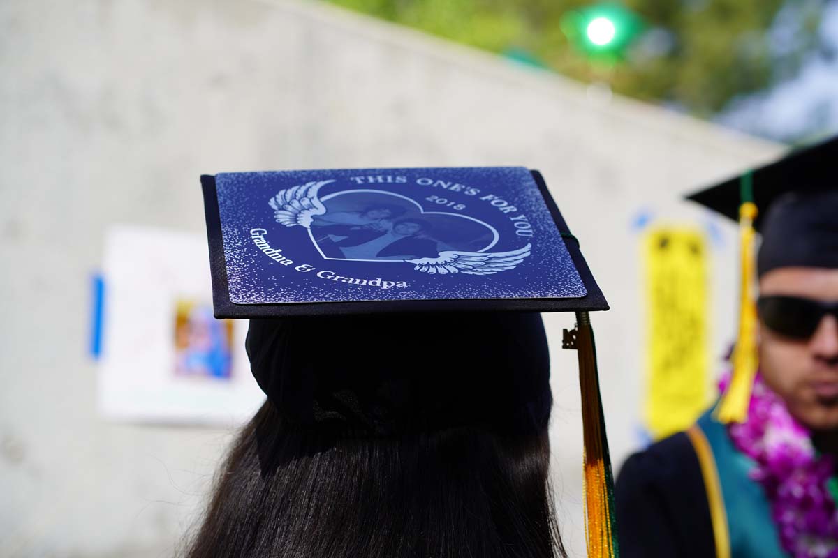 Graduates prepare for CHC Commencement 2024.