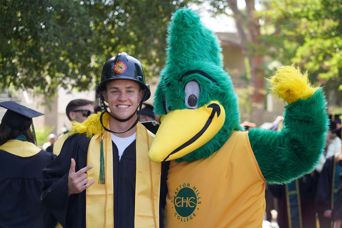 Graduates prepare for CHC Commencement 2024.