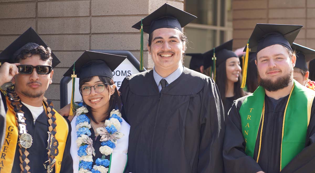 Graduates prepare for CHC Commencement 2024.