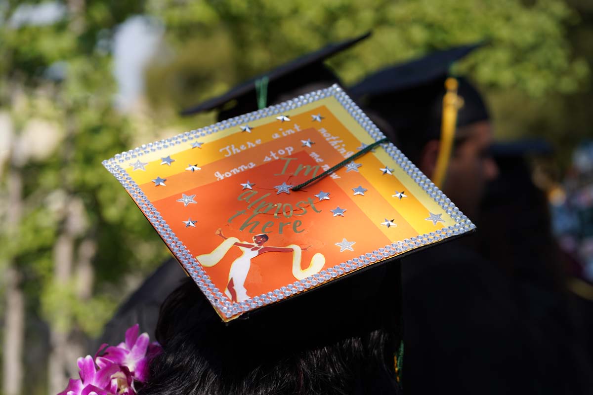 Graduates prepare for CHC Commencement 2024.