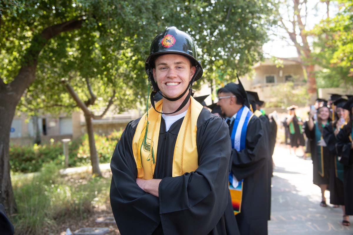 Graduates prepare for CHC Commencement 2024.