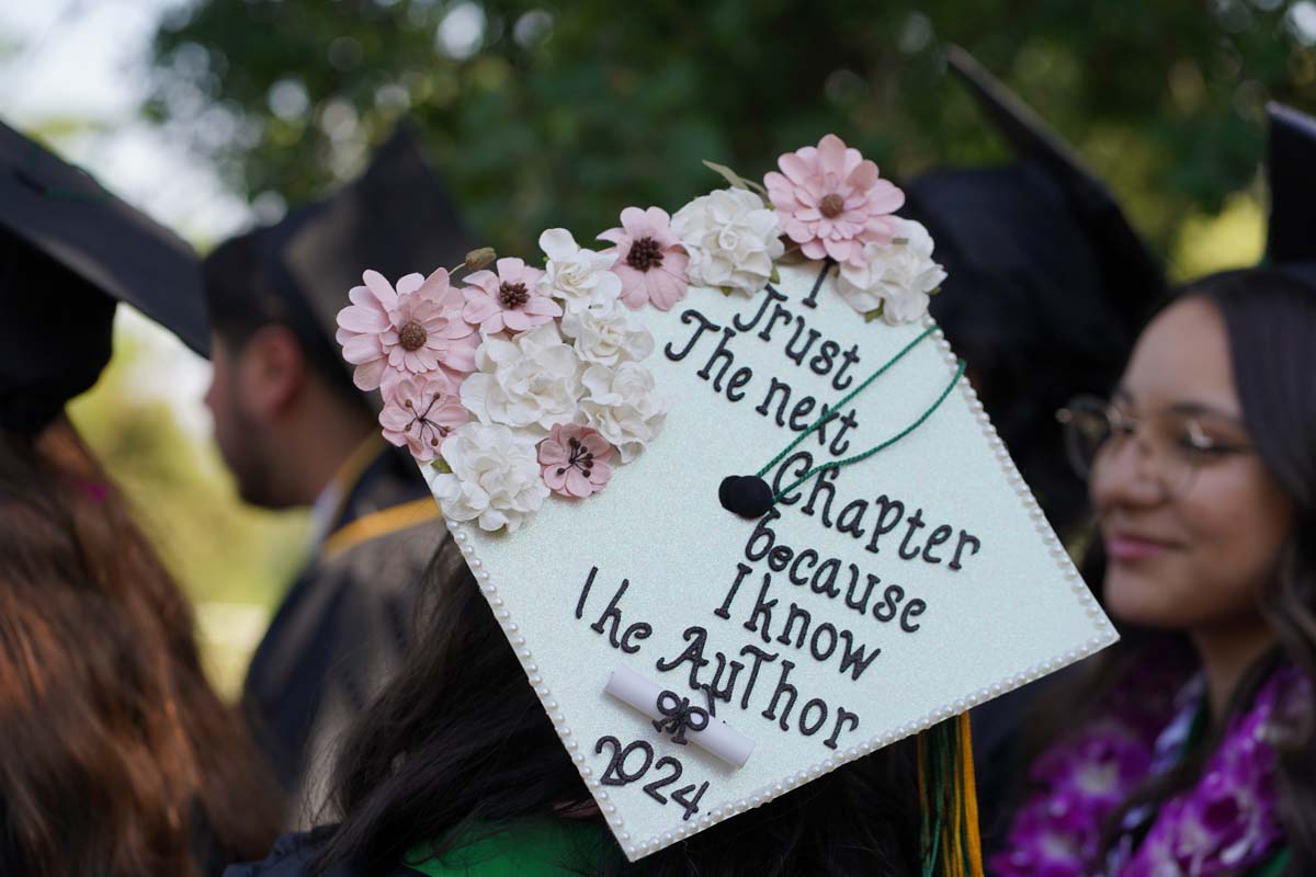 Graduates prepare for CHC Commencement 2024.