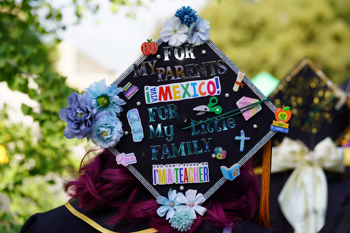Graduates prepare for CHC Commencement 2024.