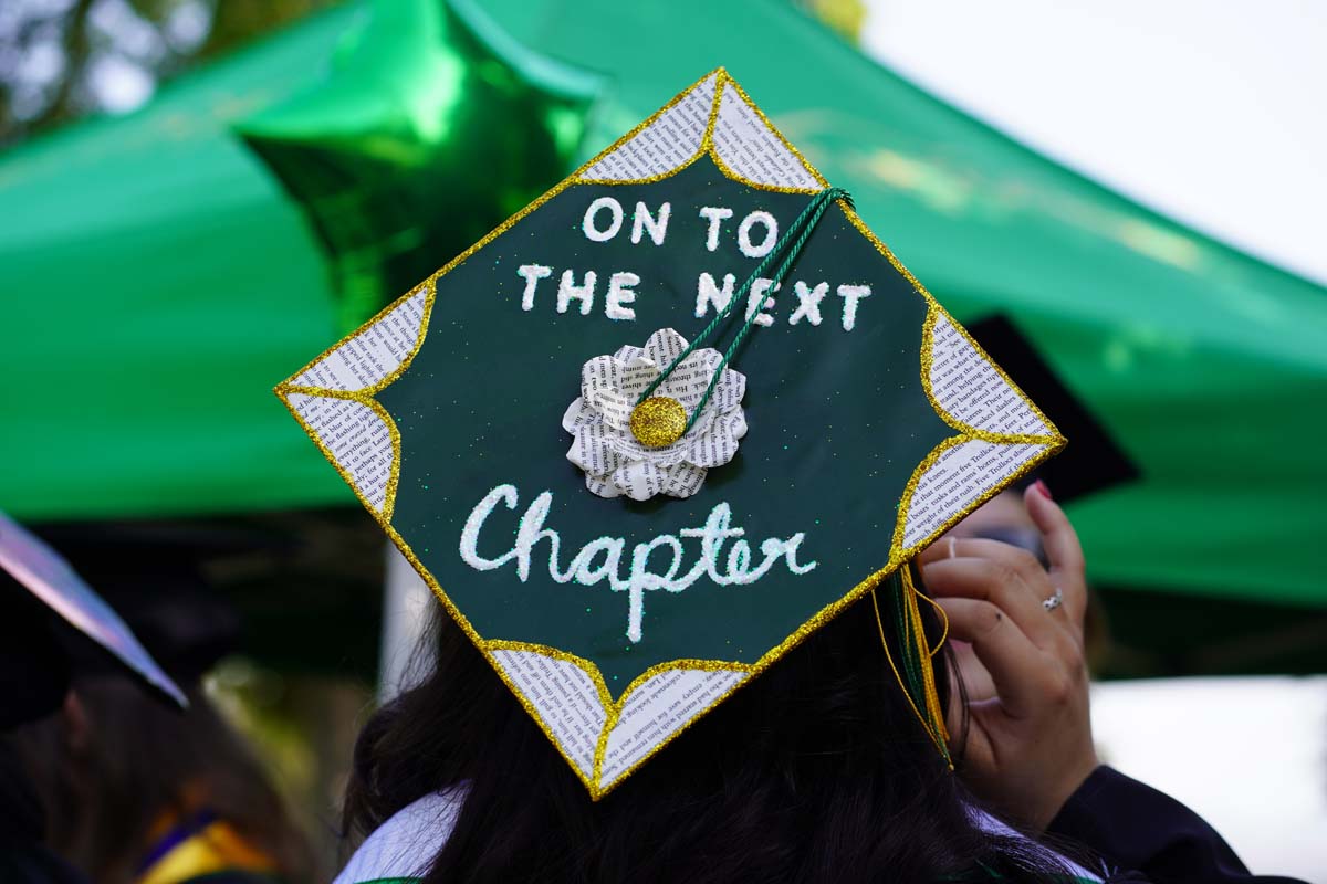 Graduates prepare for CHC Commencement 2024.