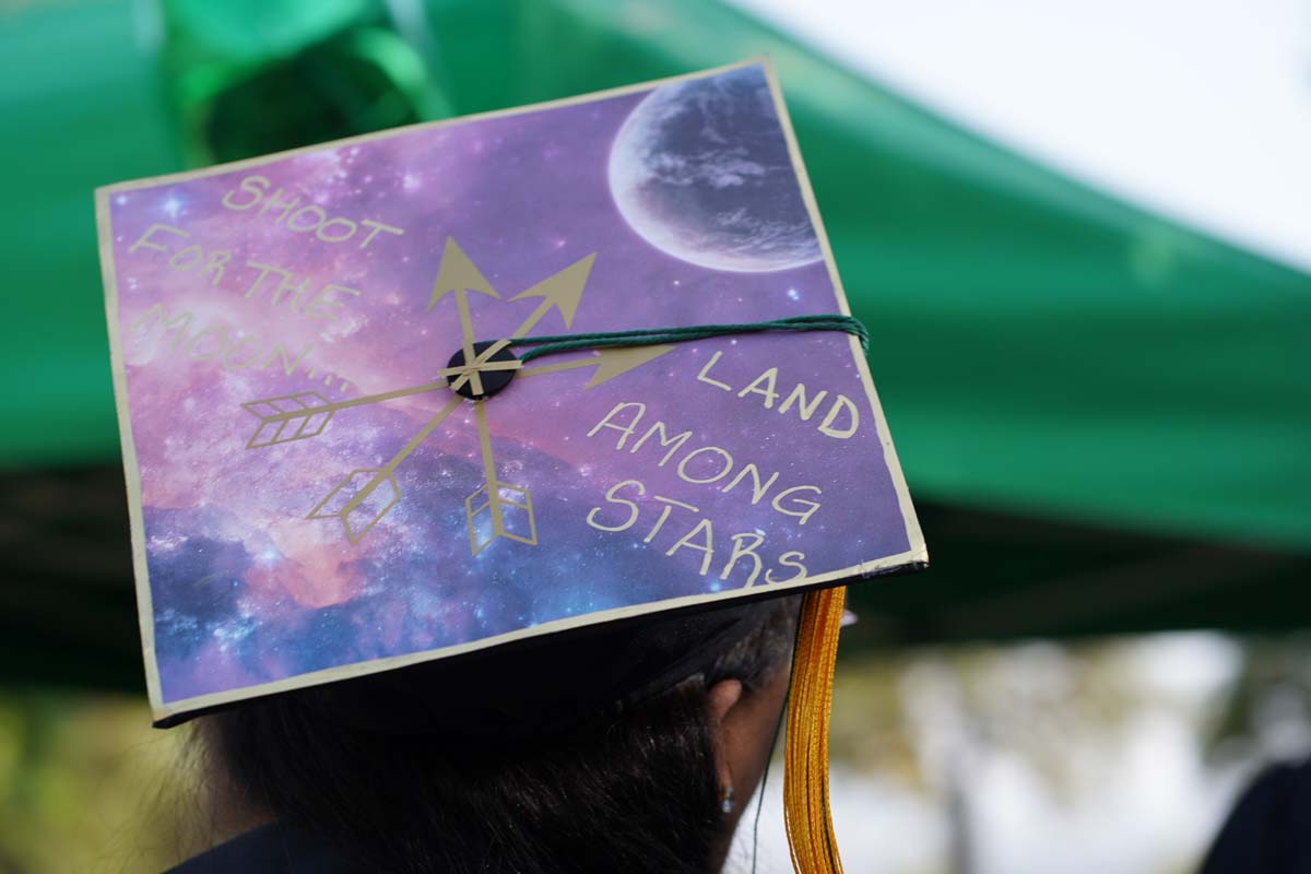 Graduates prepare for CHC Commencement 2024.