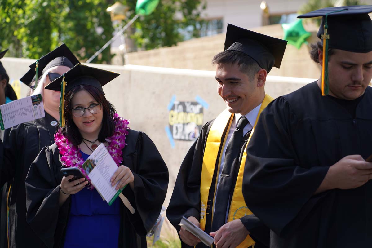 Graduates prepare for CHC Commencement 2024.
