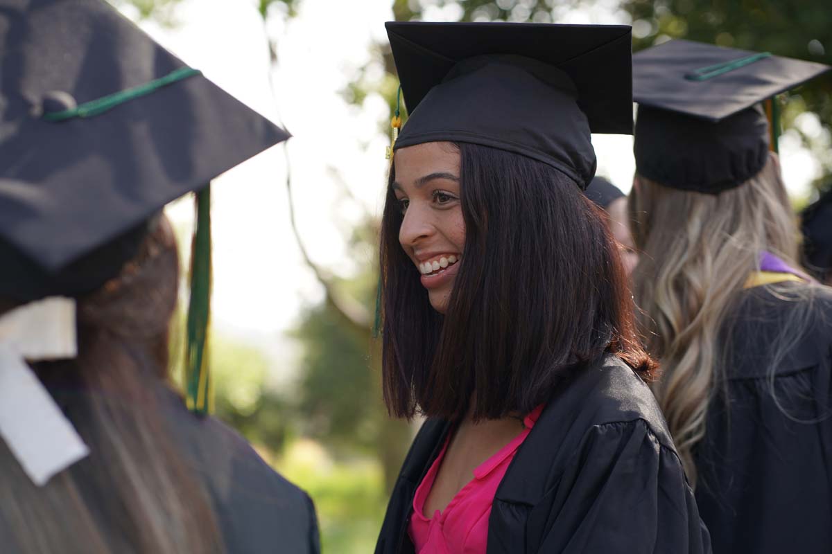 Graduates prepare for CHC Commencement 2024.