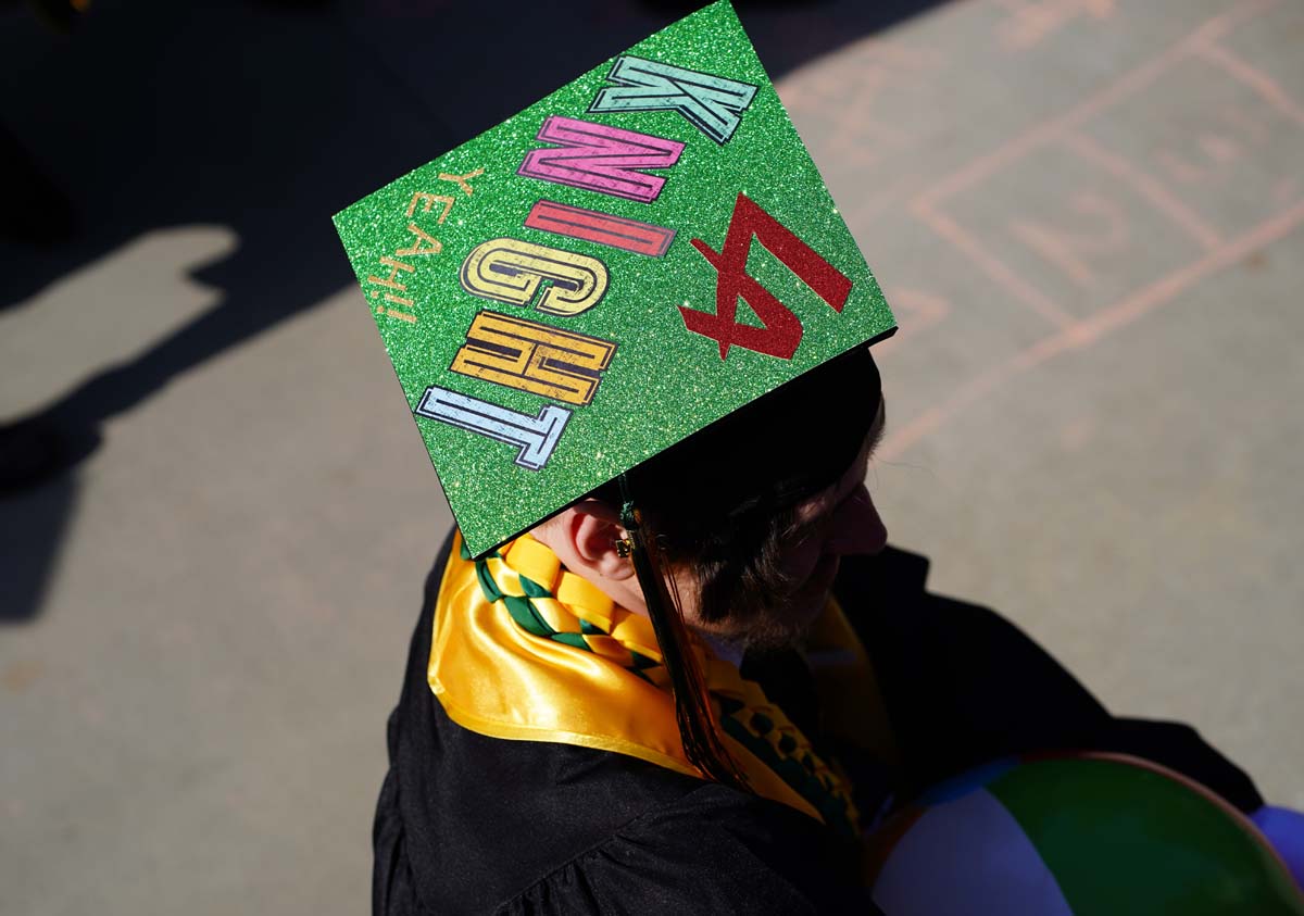 Graduates prepare for CHC Commencement 2024.