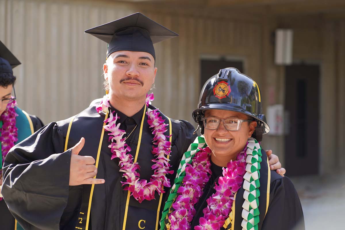 Graduates prepare for CHC Commencement 2024.