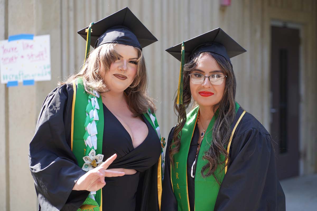 Graduates prepare for CHC Commencement 2024.