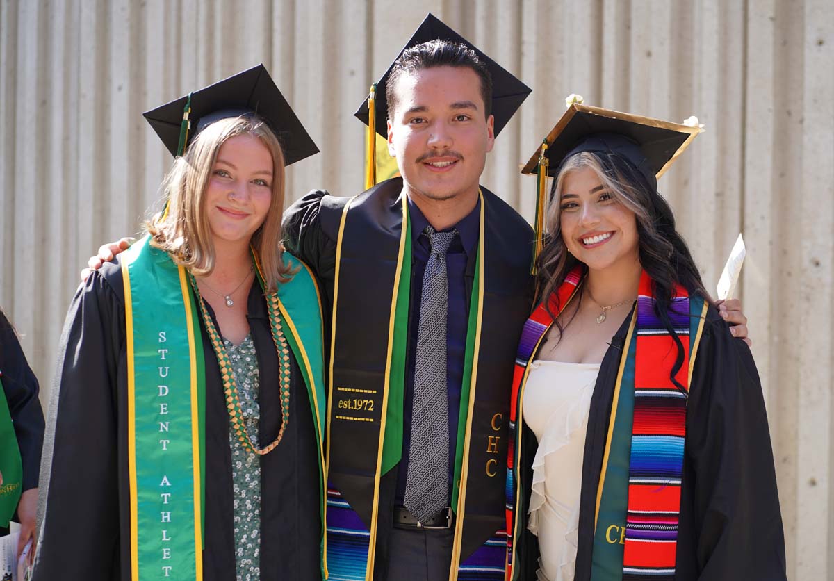 Graduates prepare for CHC Commencement 2024.