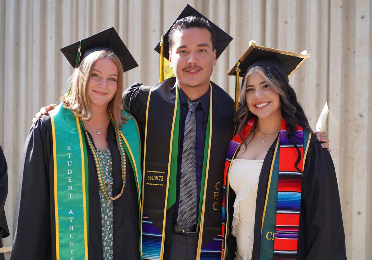 Graduates prepare for CHC Commencement 2024.