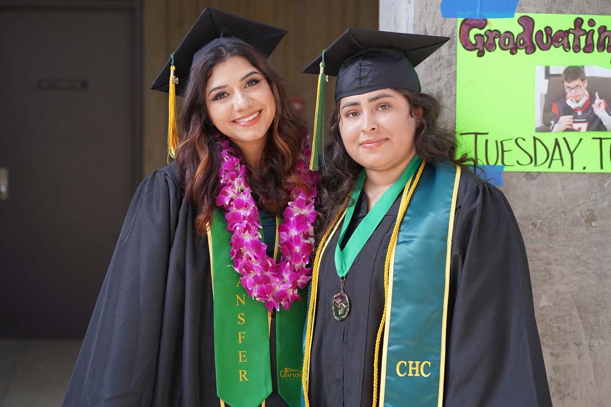 Graduates prepare for CHC Commencement 2024.