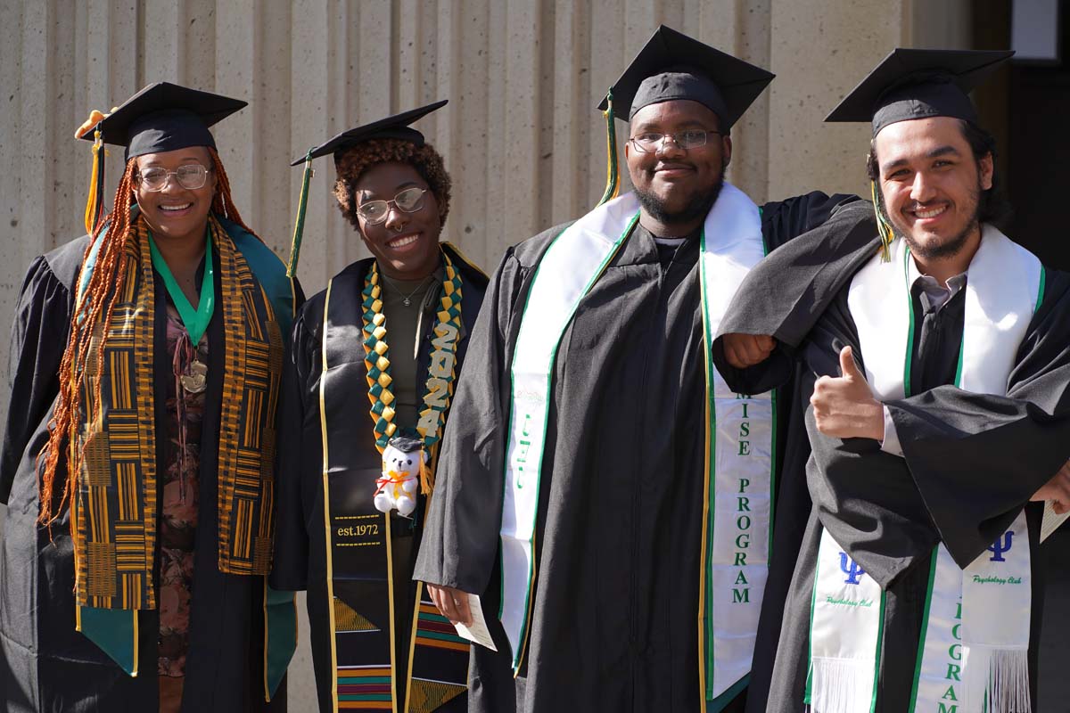 Graduates prepare for CHC Commencement 2024.