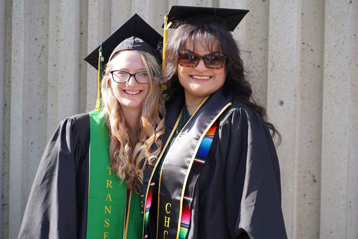 Graduates prepare for CHC Commencement 2024.