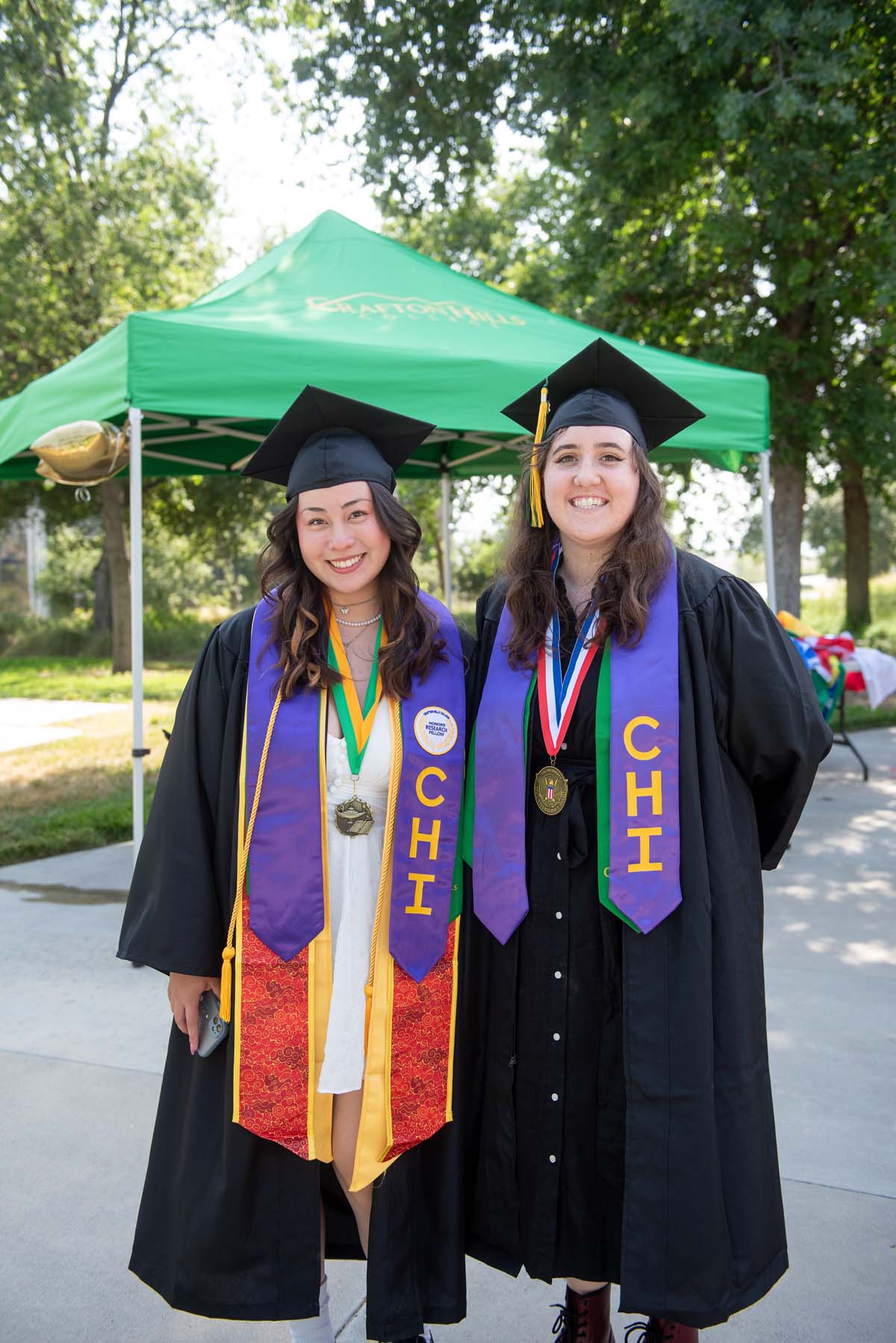 Graduates prepare for CHC Commencement 2024.