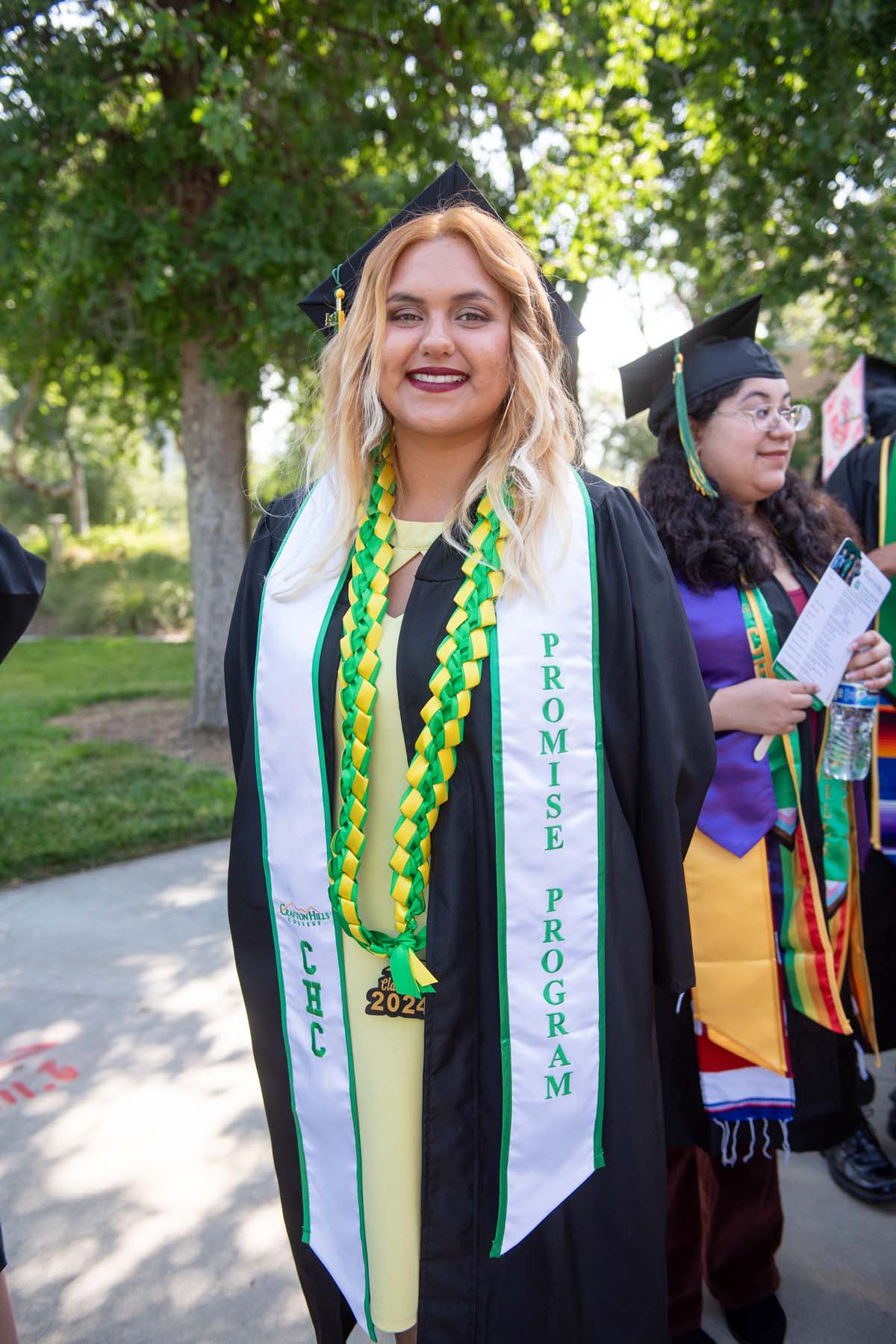 Graduates prepare for CHC Commencement 2024.