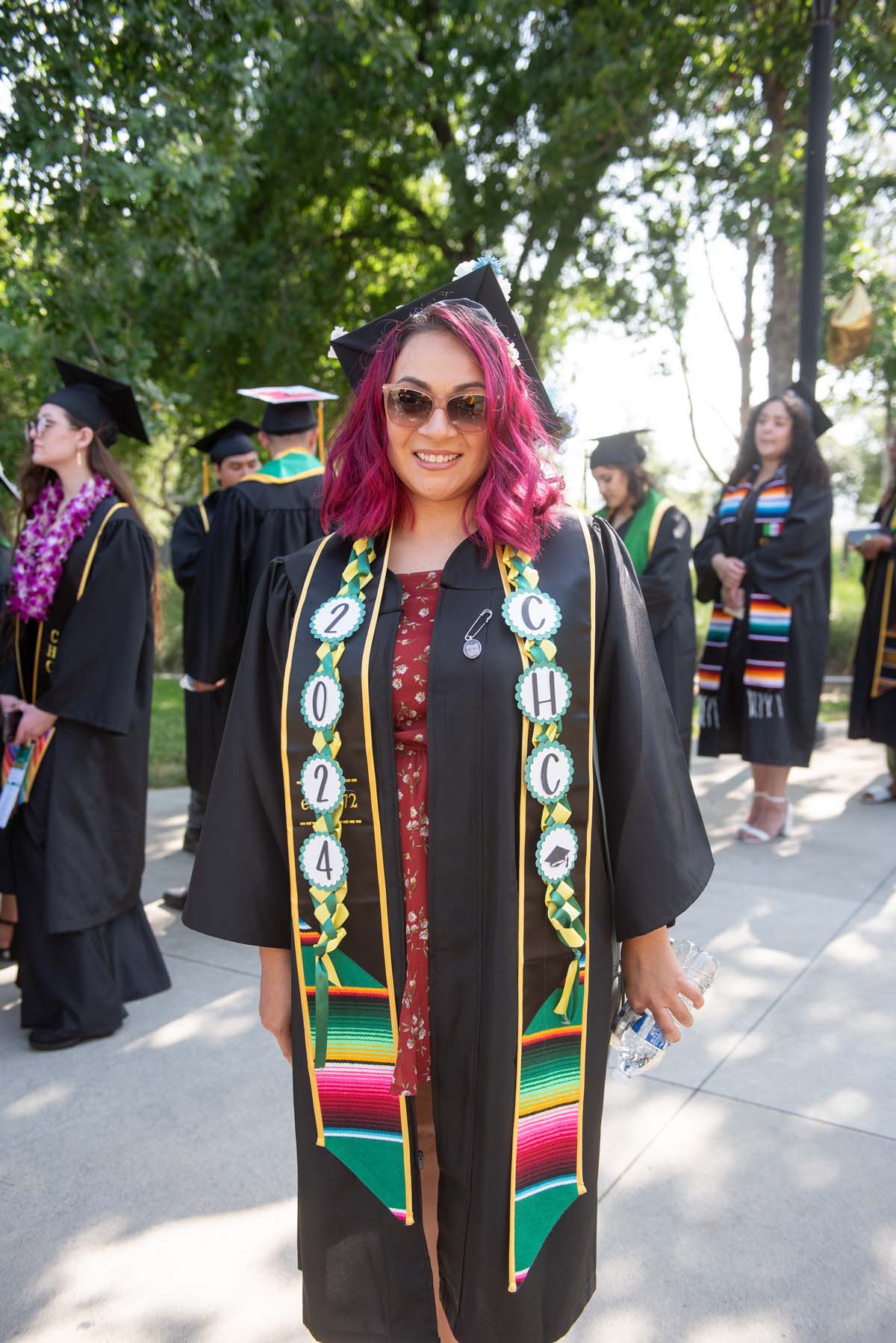 Graduates prepare for CHC Commencement 2024.