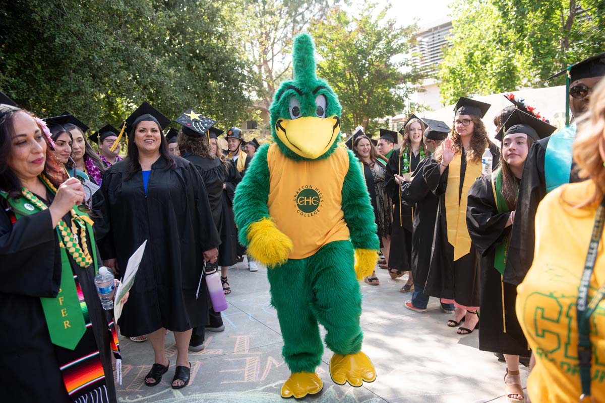 Graduates prepare for CHC Commencement 2024.