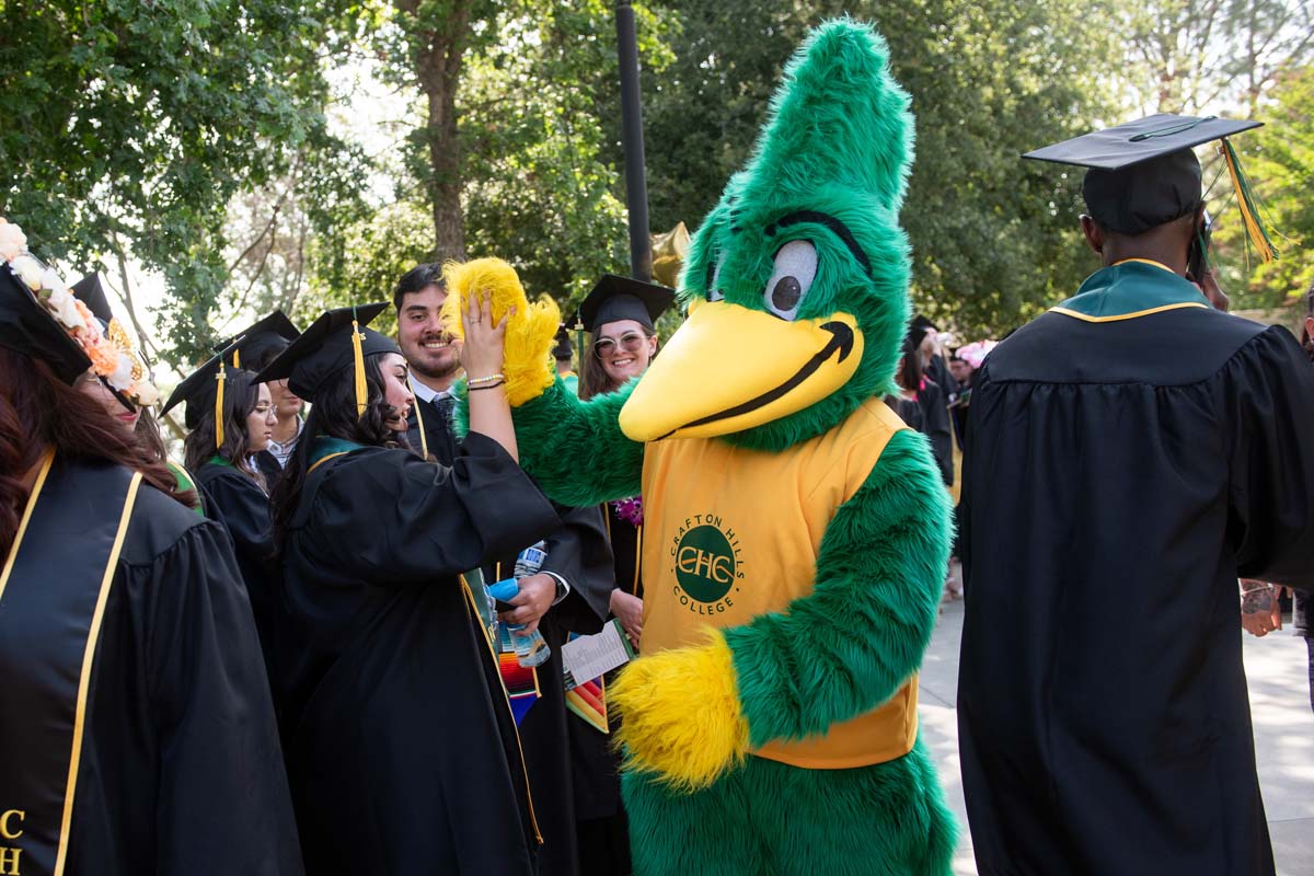 Graduates prepare for CHC Commencement 2024.