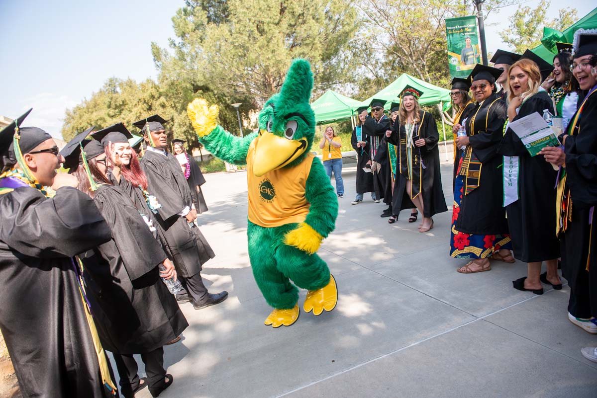 Graduates prepare for CHC Commencement 2024.