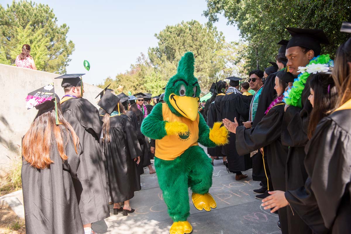 Graduates prepare for CHC Commencement 2024.