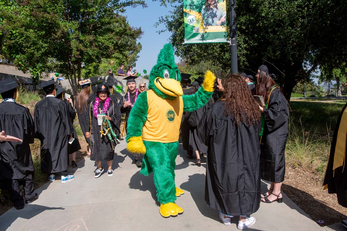 Graduates prepare for CHC Commencement 2024.