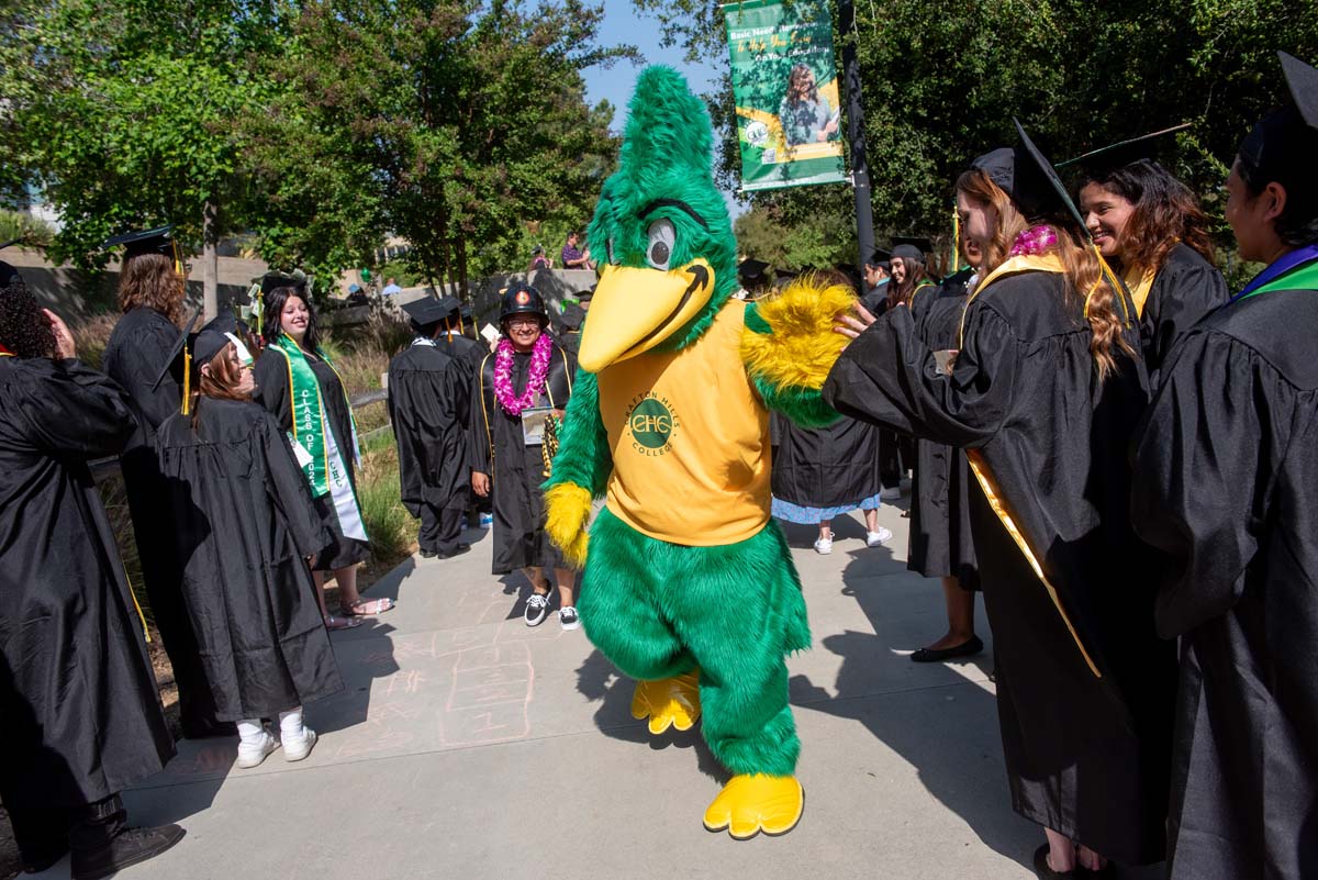 Graduates prepare for CHC Commencement 2024.