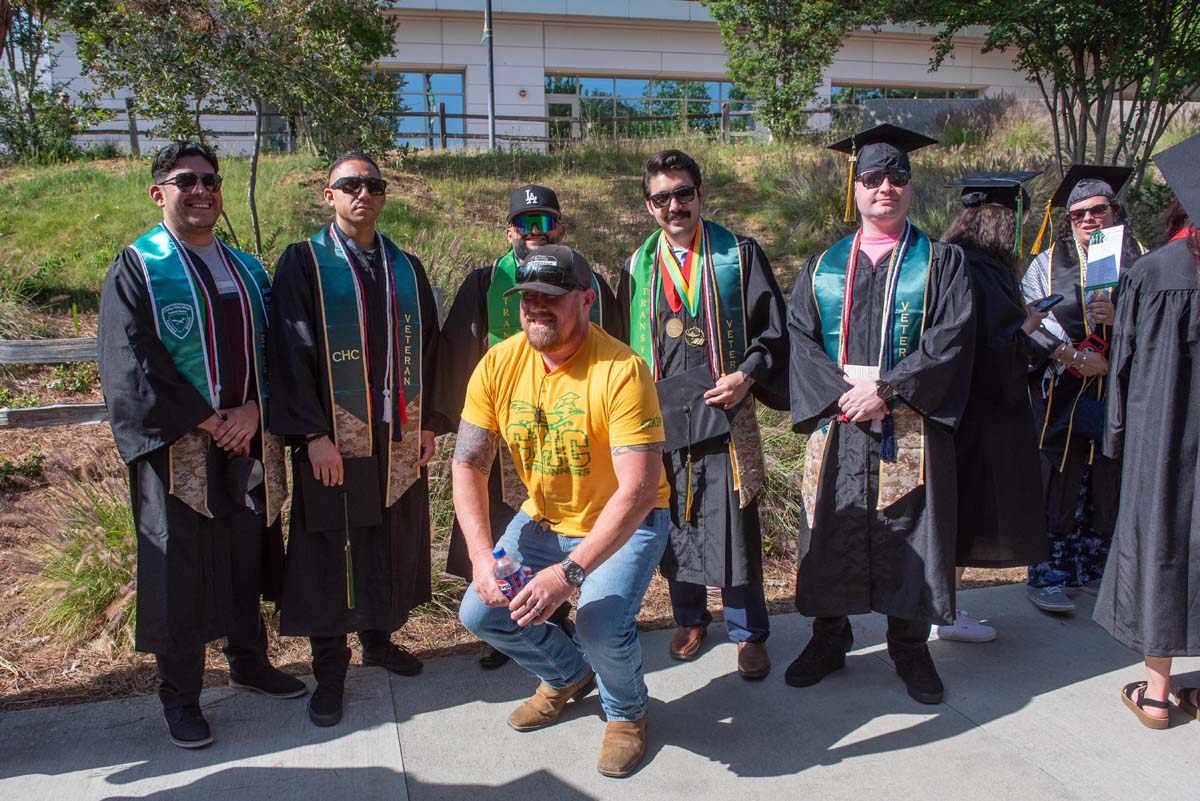 Graduates prepare for CHC Commencement 2024.