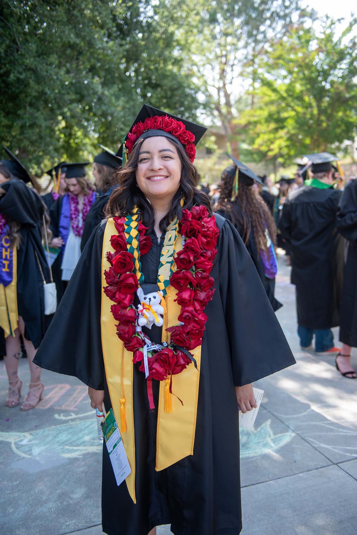 Graduates prepare for CHC Commencement 2024.