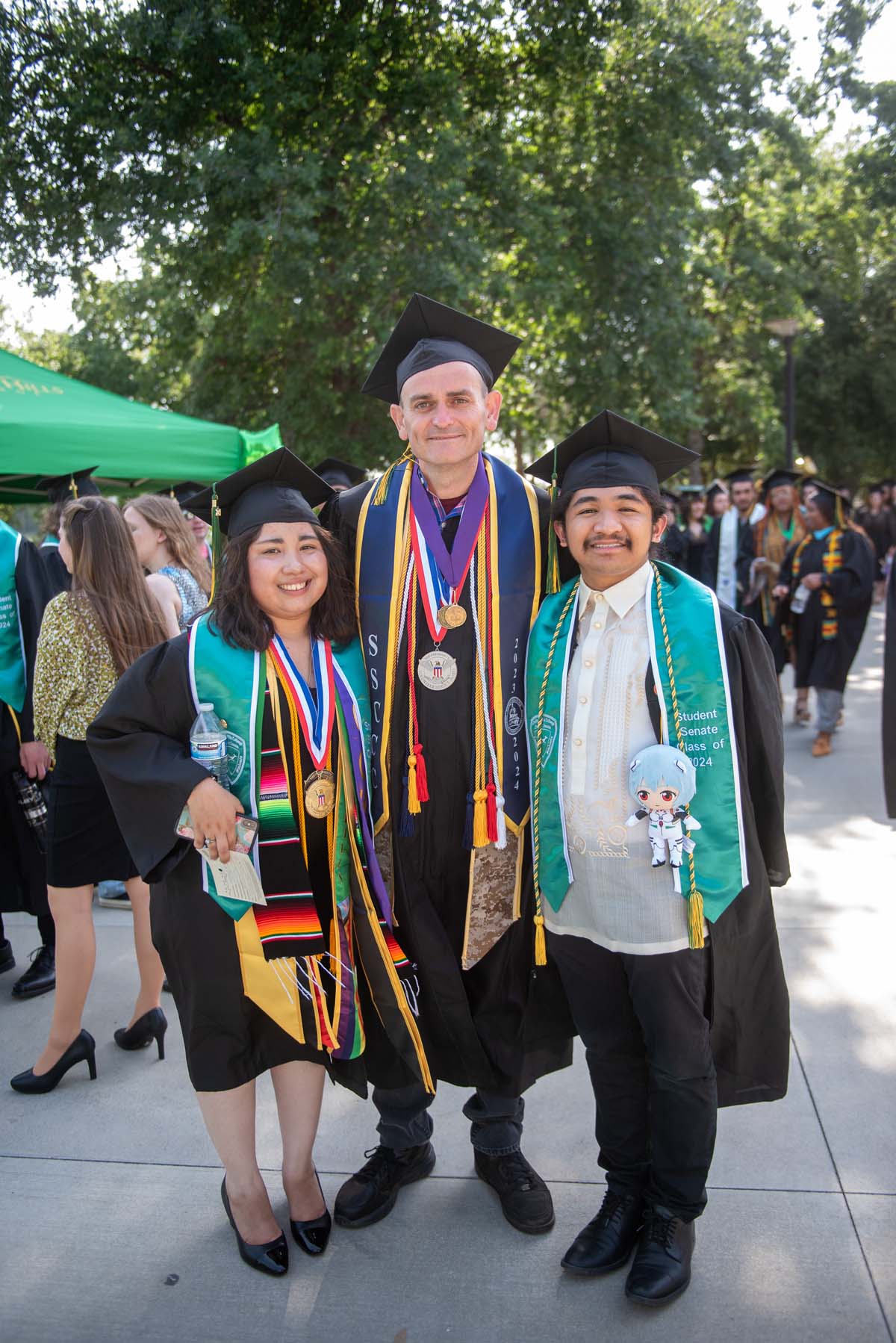 Graduates prepare for CHC Commencement 2024.