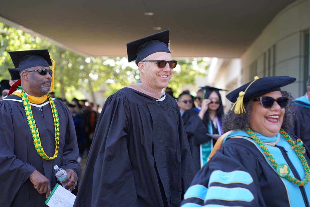 Graduate and faculty processional at CHC's Commencement 2024.