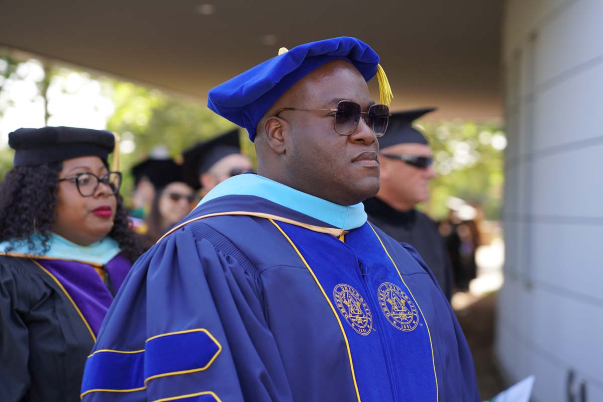 Graduate and faculty processional at CHC's Commencement 2024.