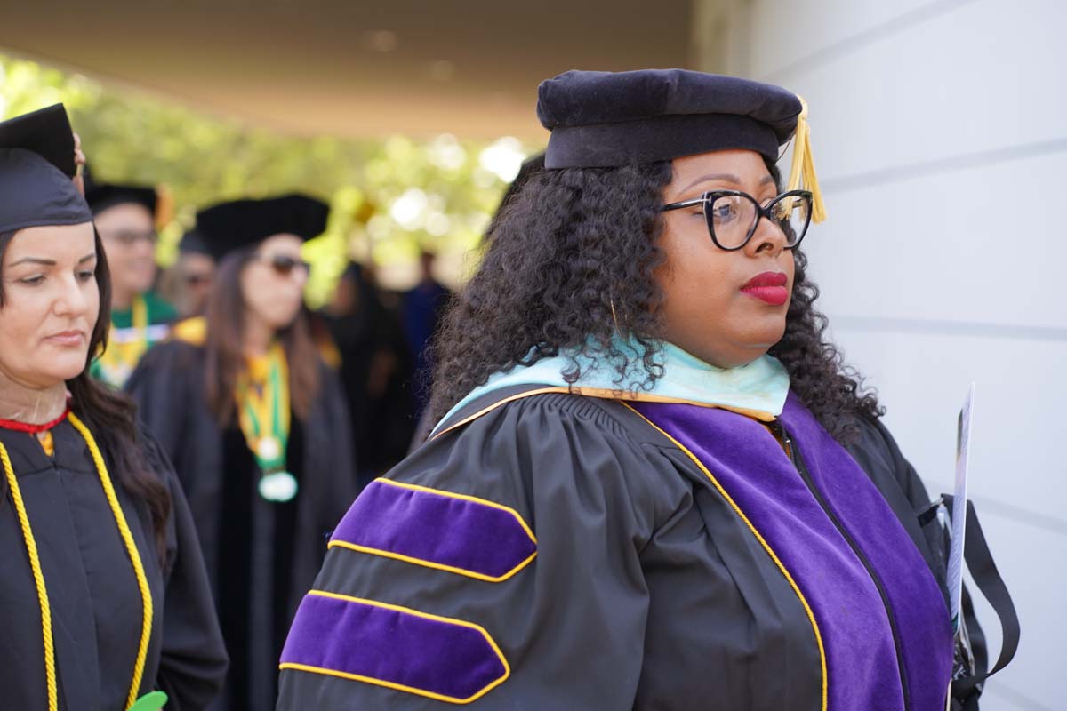 Graduate and faculty processional at CHC's Commencement 2024.