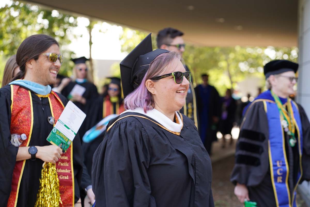 Graduate and faculty processional at CHC's Commencement 2024.