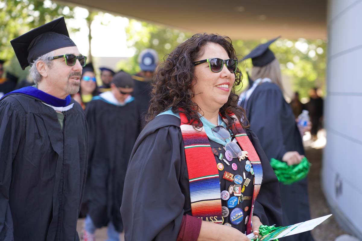 Graduate and faculty processional at CHC's Commencement 2024.